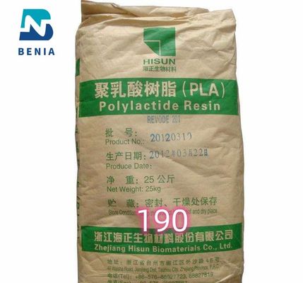 Hisun PLA Resin REVODE 190 Polylactic Acid Biobased PLA Pellets for Biodegradable Compostable